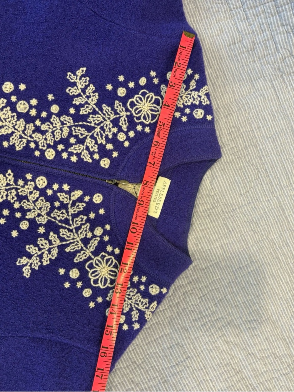 Embroidered Wool Zip Jacket - Picture 8 of 13